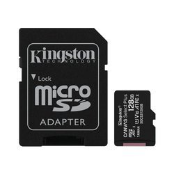 Kingston Canvas Select Plus microSDXC - Karta pamięci 128 GB A1 Class 10 UHS-I U1 V10 100 MB/s z adapterem