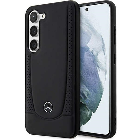 Mercedes nakładka do Samsung S23 FE MEHCS23FEARMBK MB HC LEATHER URBAN czarna