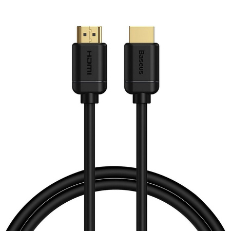 Baseus kabel przewód HDMI 2.0 4K 60 Hz 3D HDR 18 Gbps 1 m czarny (CAKGQ-A01)