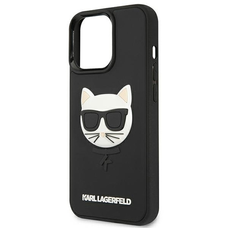 Karl Lagerfeld KLHCP13LCH3DBK 13 Pro / 13 6.1 &quot;black / black hardcase 3D Rubber Choupette