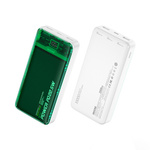 WEKOME WP-351 Vanguard Series - Power bank 20000 mAh PD 20W + QC 22.5W (Zielony / Przezroczysty)