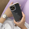 Fashion Case Case for Samsung Galaxy A12 5G Gold Frame Gel Cover Purple