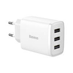 Baseus Compact  Charger 3U 17W EU White