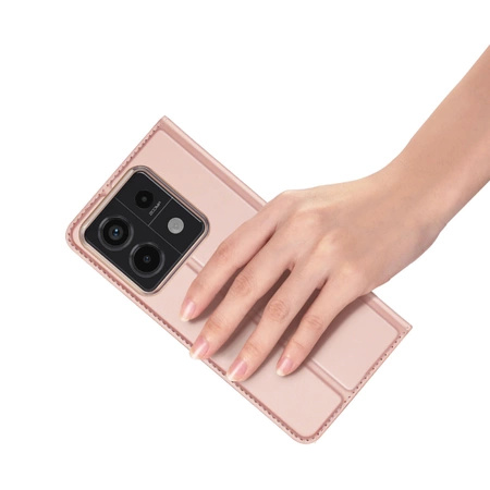 Dux Ducis Skin Pro Hülle mit Klappe und Kartenfach für Xiaomi Redmi Note 13 Pro 5G – Pink