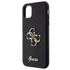 Original Case IPHONE 11 / XR Guess Hardcase Glitter Script Big 4G (GUHCN61HG4SGK) black