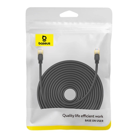 Baseus High Speed ​​Cat 8 40 Gb/s Ethernet cable 20 m - black