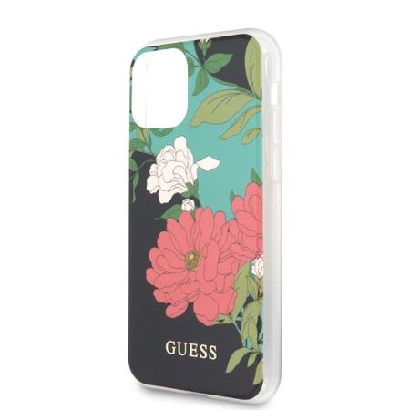 Guess GUHCN65IMLFL01 iPhone 11 Pro Max czarny/black N°1 Flower Collection