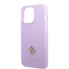 Original Case IPHONE 13 PRO MAX Guess Hardcase Saffiano 4G Small Metal Logo purple