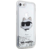 Karl Lagerfeld KLHCI8LNCHCS iPhone 7/8/ SE 2020/2022 srebrny/silver hardcase Glitter Choupette Head