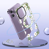 Case APPLE IPHONE 15 PRO Tech-Protect MagMood MagSafe White Daisy transparent