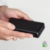 Fast charge power bank: 20,000 mAh, 2 USBs Black