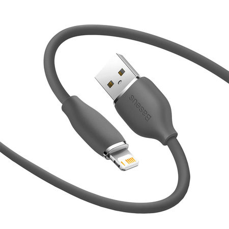 Baseus-Kabel, USB-Kabel - Lightning 2.4A Länge 1,2 m Jelly Liquid Silica Gel - schwarz