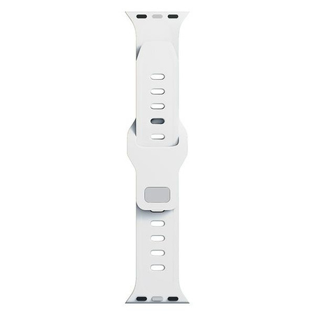 3MK Silicone Watch Strap biały/white dla Apple Watch 42/44/45/49mm