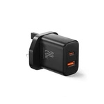 UK Joyroom FlashSeries JR-TCF05 20W USB-A USB-C Ladegerät – Schwarz