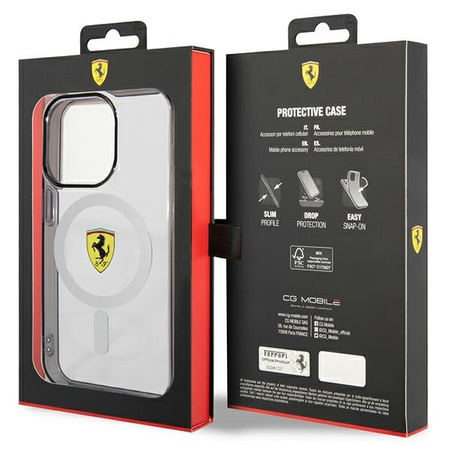 Ferrari FEHMP14LURKT iPhone 14 Pro 6,1" klar/transparent Hardcase Outline Magsafe