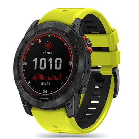 Strap for GARMIN FENIX 3 / 5X / 3HR / 5X PLUS / 6X / 6X PRO / 7X Tech-Protect IconBand lime-black