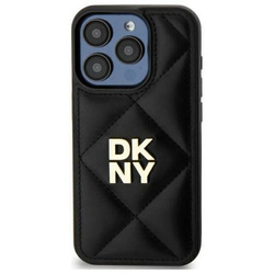 Original Case IPHONE 15 PLUS DKNY Quilted Stack Logo (DKHCP15MPQDSLK) black