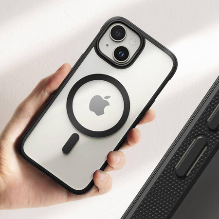 Case APPLE IPHONE 15 Ringke Fusion Bold Matte Black transparent