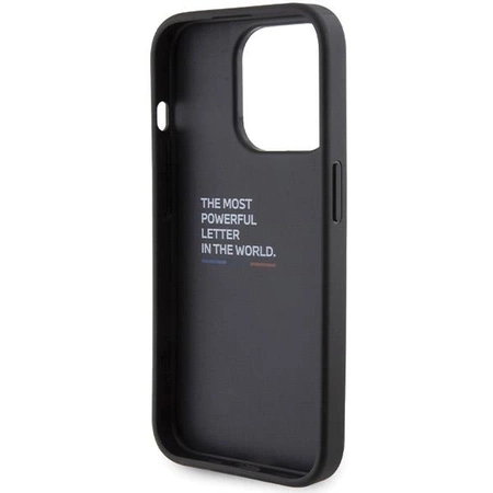 BMW Grip Hot Stamp Hülle für iPhone 15 Pro – Schwarz