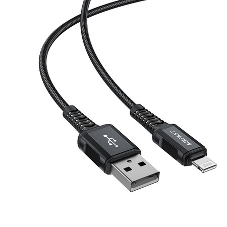 Acefast cable MFI USB - Lightning 1,8m, 2,4A black (C4-02 A Black)