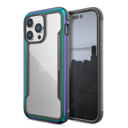 Raptic X-Doria Shield Case für iPhone 14 Pro Max gepanzerte opale Hülle