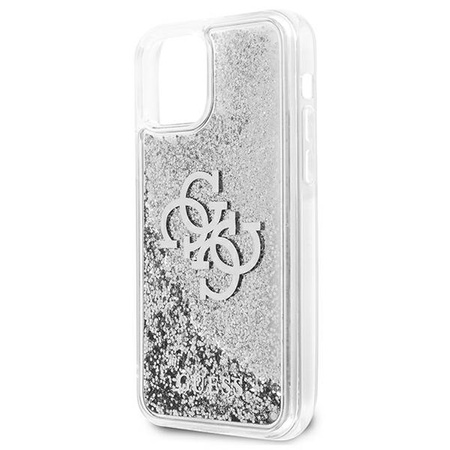 Guess GUHCP12LLG4GSI iPhone 12 Pro Max 6,7" srebrny/silver hardcase 4G Big Liquid Glitter