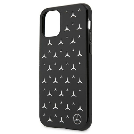 Mercedes MEHCN61ESPBK iPhone 11 6,1" czarny/black hardcase Silver Stars Pattern