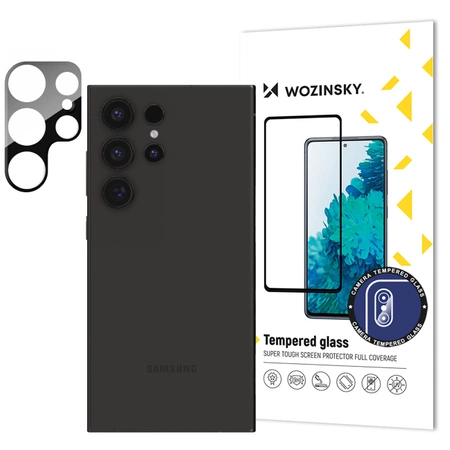 9H gehärtetes Glas für Wozinsky Vollkameraglas für Samsung Galaxy S24 Ultra