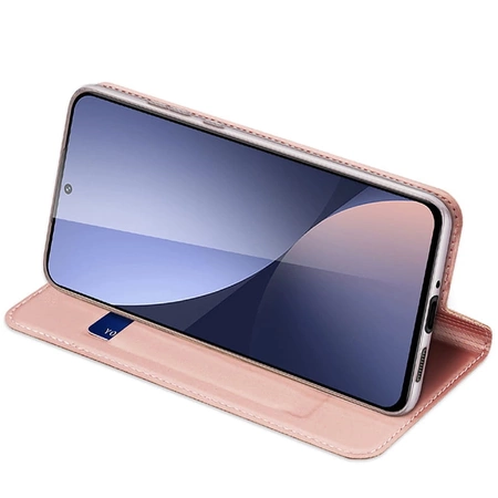 Dux Ducis Skin Pro Klapphülle, Geldbörse und Ständer für Xiaomi Poco M6 Pro / Redmi 12/12R – Pink