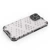 Honeycomb case for iPhone 14 armored hybrid cover transparent