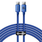 Baseus Crystal Shine Series Fast Charging Data Cable Type-C to Type-C 100W 2m Blue