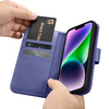 iCarer Wallet Case 2in1 iPhone 14 Flip Leather Cover Anti-RFID Light Violet (WMI14220725-LP)