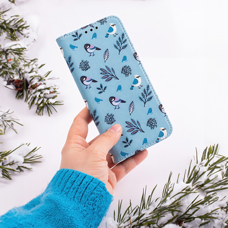 Etui Smart Trendy Winter Birds do iPhone 7 / 8 / SE 2020 / SE 2022