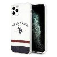 US Polo USHCN58PCSTRB iPhone 11 Pro biały/white Tricolor Pattern Collection