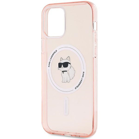 Karl Lagerfeld KLHMP12MHFCCNOP iPhone 12/12 Pro 6.1" różowy/pink hardcase IML Choupette MagSafe