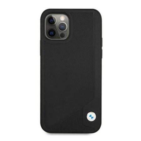 Etui BMW BMHCP12LRCDPK iPhone 12 Pro Max 6,7" czarny/black hardcase Leather Deboss