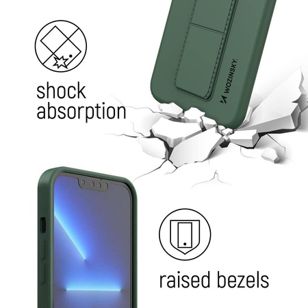 Wozinsky Kickstand Case silikonowe etui z podstawką etui Samsung Galaxy S22+ różowe