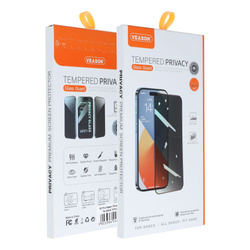 Szkło Hartowane 6D Pro Veason Privacy Glass - do Iphone 13 czarny