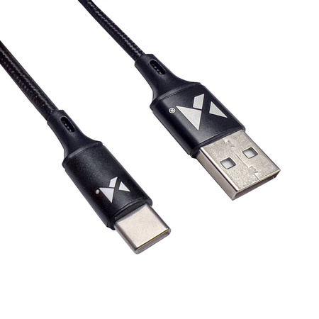 Wozinsky cable USB - USB Type C 2,4A 2m black(WUC-C2B)