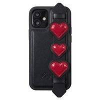 Kingxbar Sweet Series żelowe etui ozdobione oryginalnymi Kryształami Swarovskiego z podstawką iPhone 12 Pro Max czarny