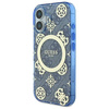 Original Case IPHONE 16 Guess Hardcase IML Peony On 4G Background MagSafe (GUHMP16SH4PYEEB) blue