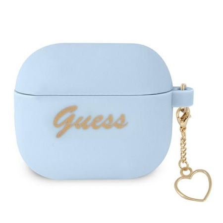 Guess GUA3LSCHSB AirPods 3 cover blue / blue Silicone Charm Collection