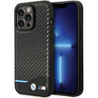 Case BMW BMHCP13L22NBCK iPhone 13 Pro / 13 6.1&quot; black/black hardcase Leather Carbon