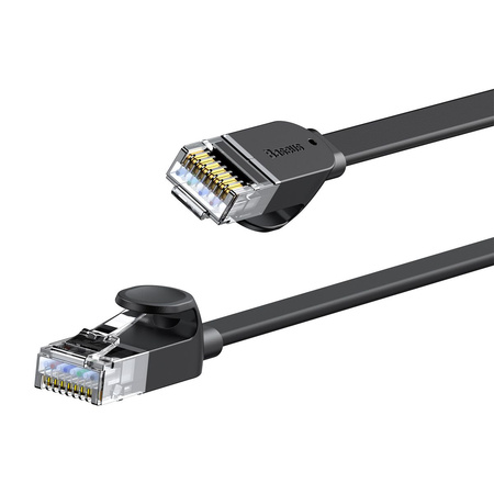 BASEUS kabel sieciowy high Speed RJ45 Gigabit płaski 1m czarny PCWL-B01