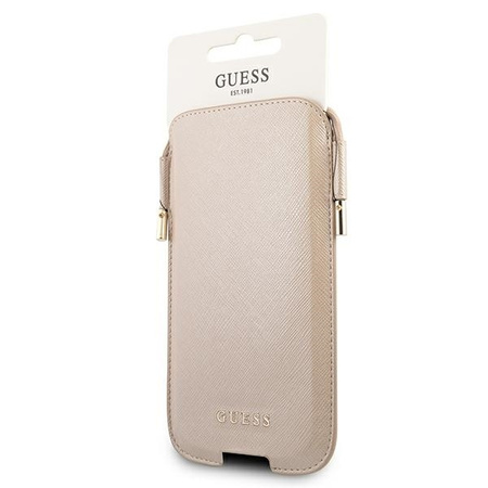 Guess Torebka GUHCP12MSAPSLG 6,1" złoty/gold Saffiano