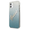 Guess Glitter Gradient Script - Etui iPhone 12 mini (niebieski)