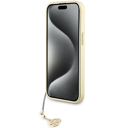 Guess 4G Charms Collection case for iPhone 15 - gray