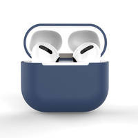 Case for AirPods 2 / AirPods 1 silicone soft cover for headphones blue (case C)