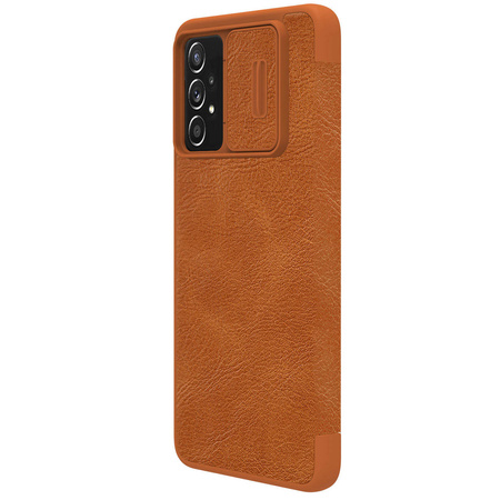 Nillkin Qin Lederholster für Samsung Galaxy A73 braun