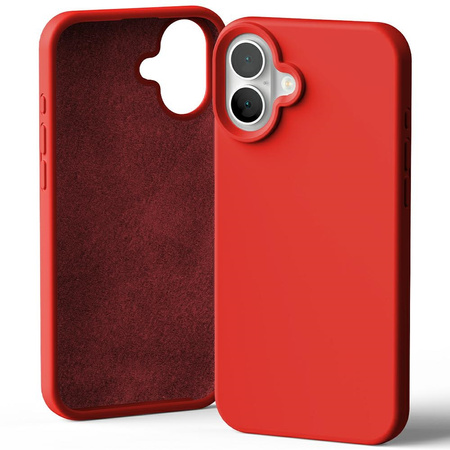 Mercury Silicone iPhone 16 Plus 6,7" czerwony/red